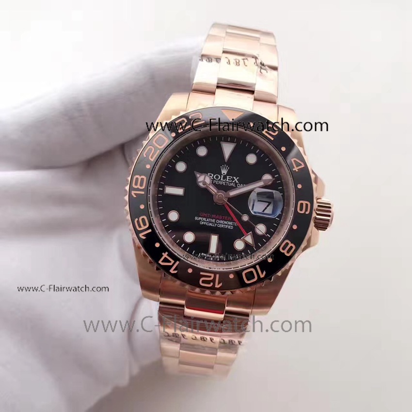 Baselworld Rolex GMT-Master 2 Replica Watch: Black Ceramic
